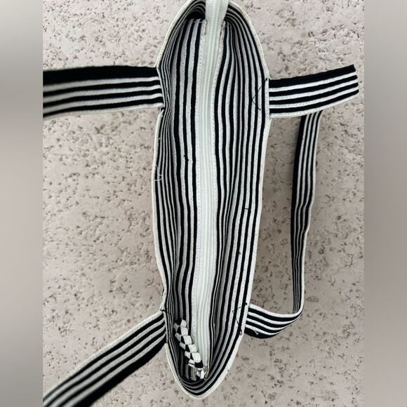 Villager by Liz Claiborne Striped Black and White Women's Tote Bag - Picture 9 of 11